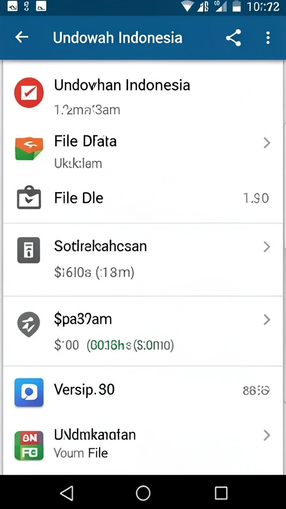 Menu navigasi yang mudah dipahami.