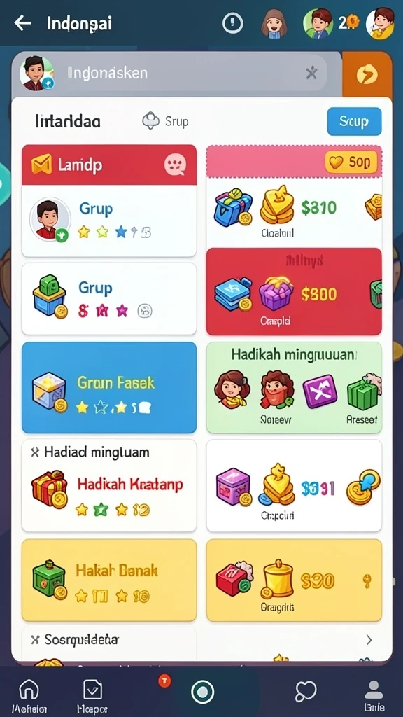 Fitur multiplayer yang memungkinkan bermain bersama teman.