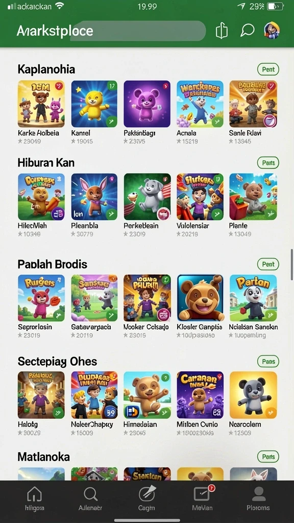 Tantangan setiap level yang unik dan seru.