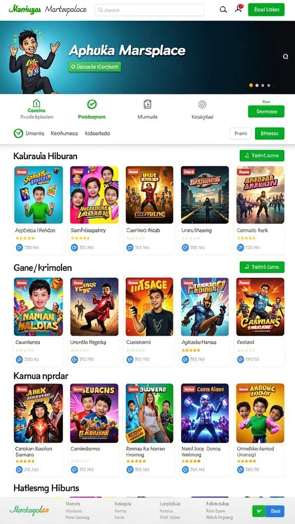 Tampilan antarmuka yang intuitif dan menarik.