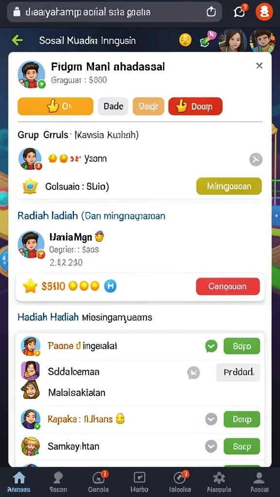Screenshot aplikasi menunjukkan antarmuka yang menarik dan mudah digunakan.