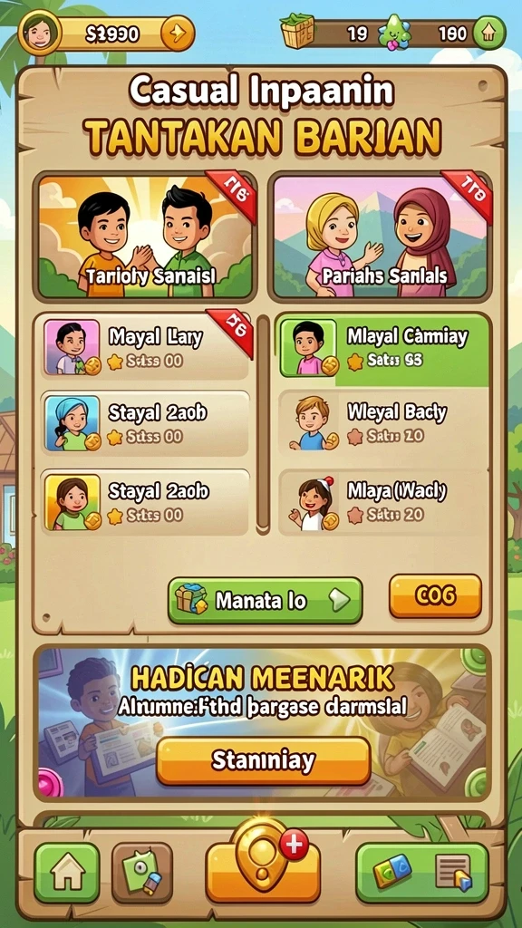 Tangkapan layar menampilkan karakter utama dalam aksi.