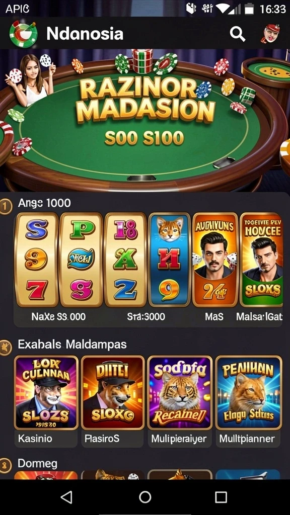 Tantangan menarik di setiap level permainan.