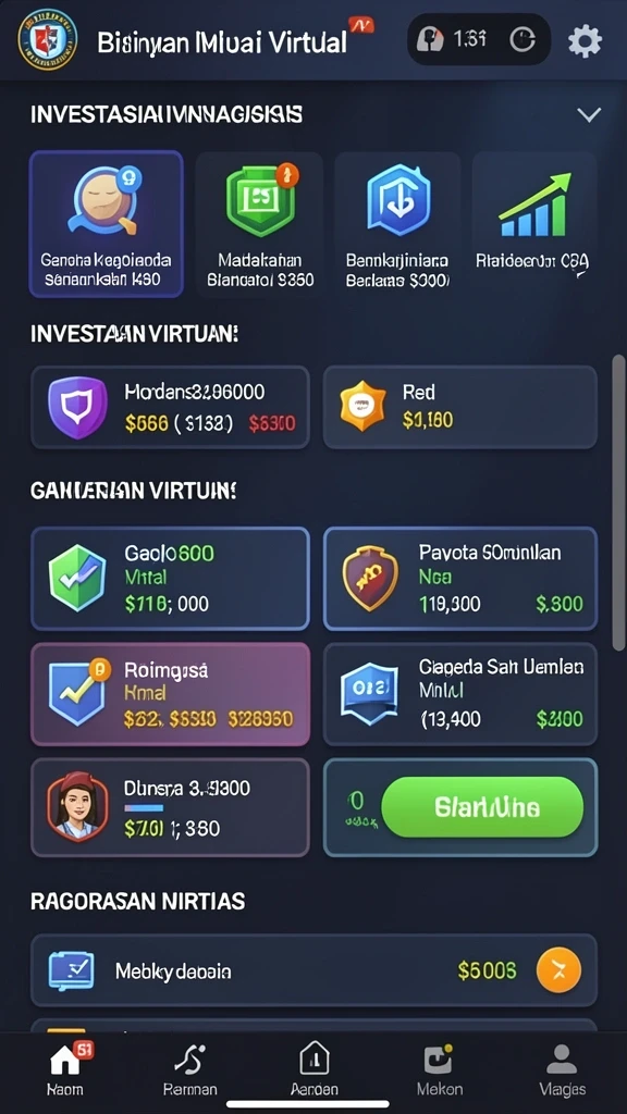 Tangkapan layar menunjukkan fitur interaksi sosial di dalam game.