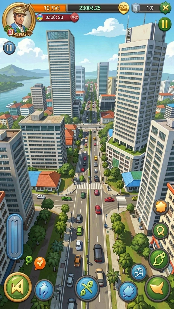 Tampilan antarmuka game yang modern dan menarik.