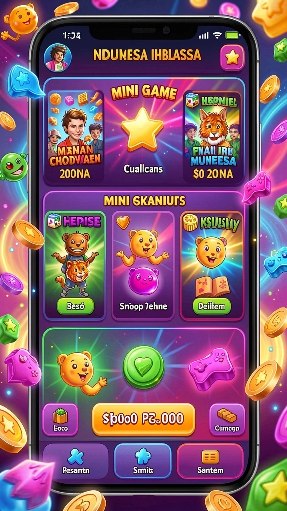 Tampilan tema slot yang beragam.
