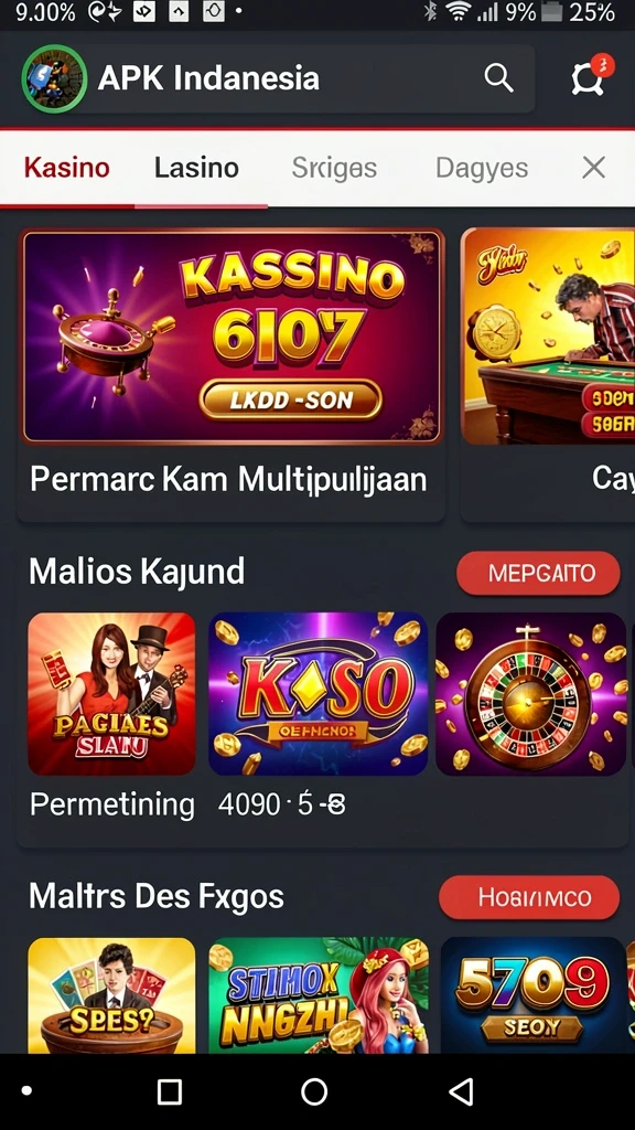 Tampilan awal yang menarik dan intuitif.