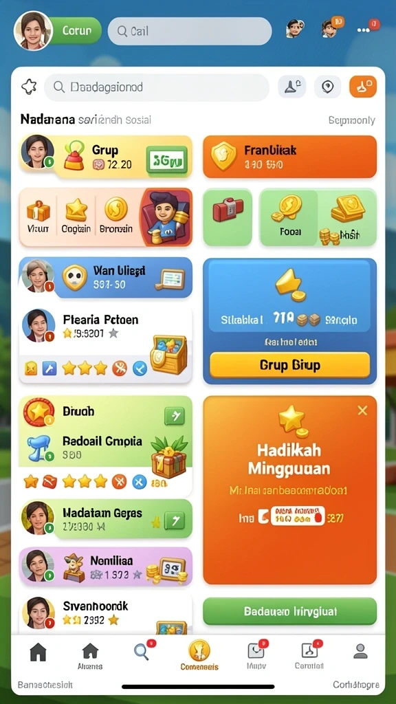 Tampilan awal yang memukau dan intuitif.