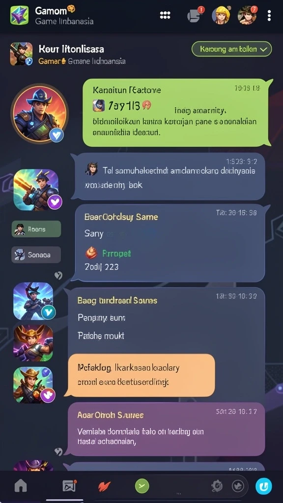 Tampilan awal permainan LUCKYDF yang menarik.