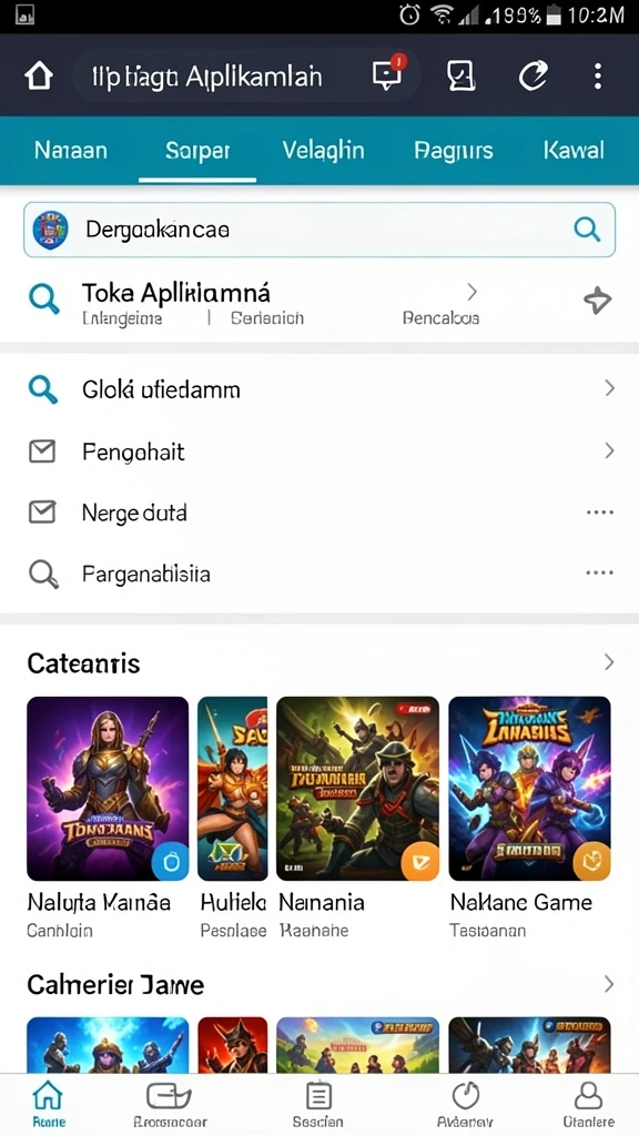 Tampilan antarmuka yang bersih dan menarik.