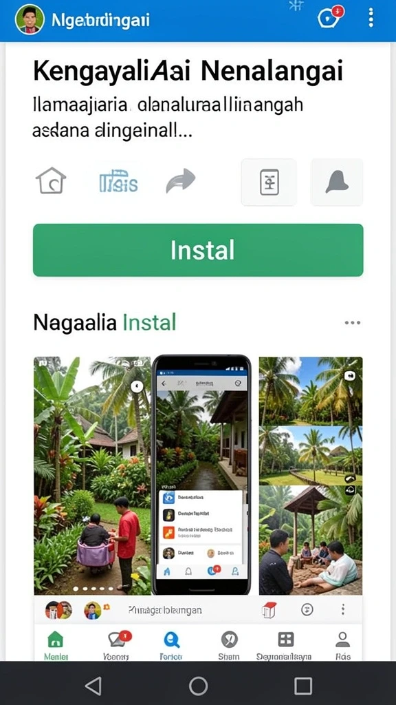 Tampilan menu utama aplikasi MEME4D.