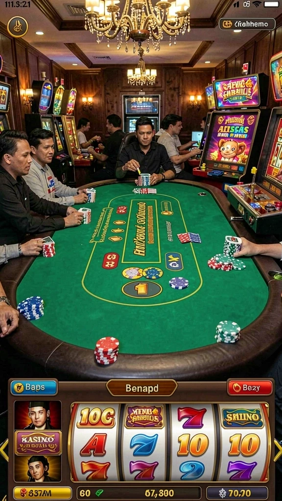 Pertempuran seru di arena dengan efek visual menarik.