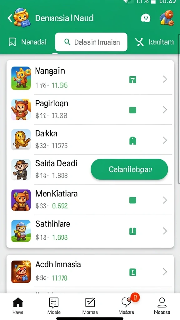 Tampilan awal aplikasi yang menarik dan mudah dipahami.