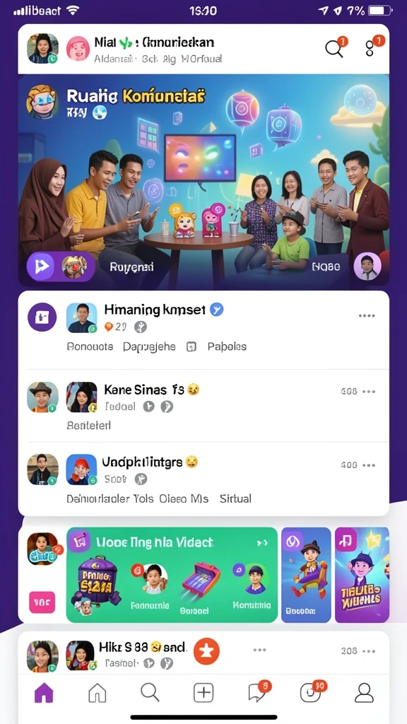Fitur interaktif untuk bertanding dengan teman.