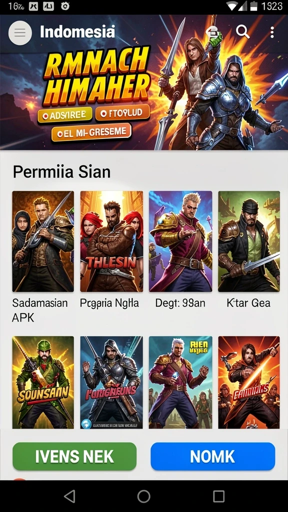Menampilkan grafis menakjubkan dari lingkungan permainan.