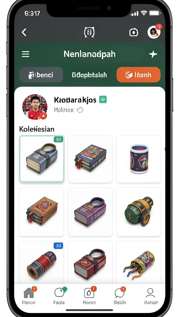 Tampilan antarmuka pengguna yang menarik.