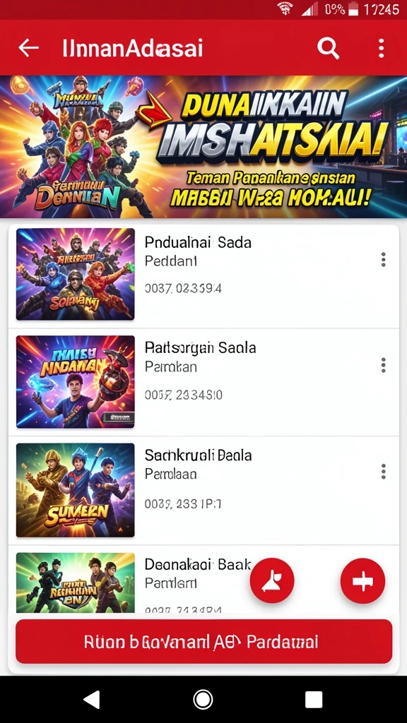 Menu strategis untuk mengatur unit pertempuran.