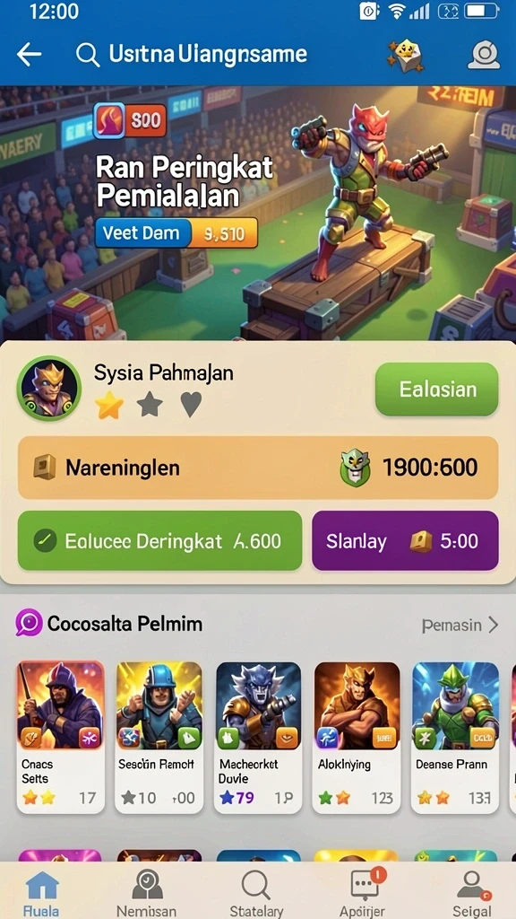 Fitur chatting yang memungkinkan interaksi dengan pemain lain.