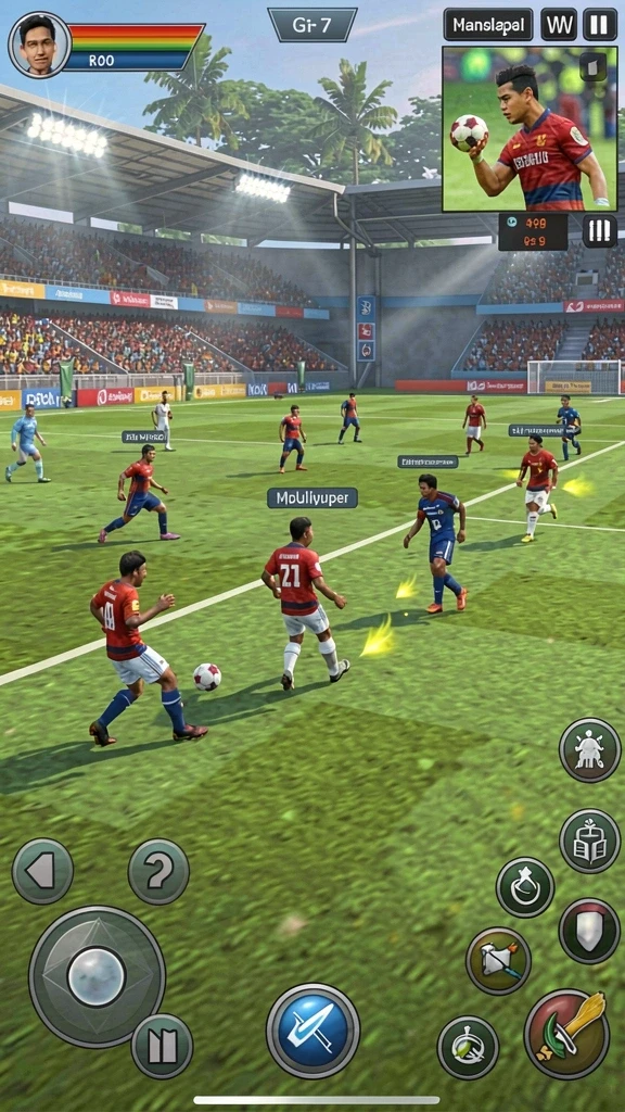 Mode multiplayer yang memungkinkan bermain dengan teman secara online.