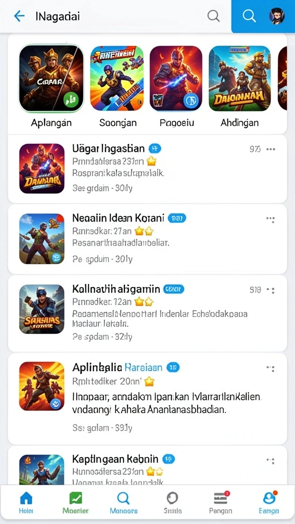 Tampilan antarmuka yang menarik dan user-friendly.